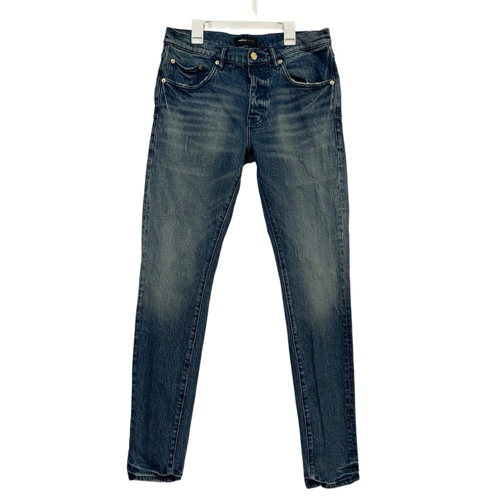 Purple‎ Brand P001 Western Blue Skinny Distressed Jeans Sz 32